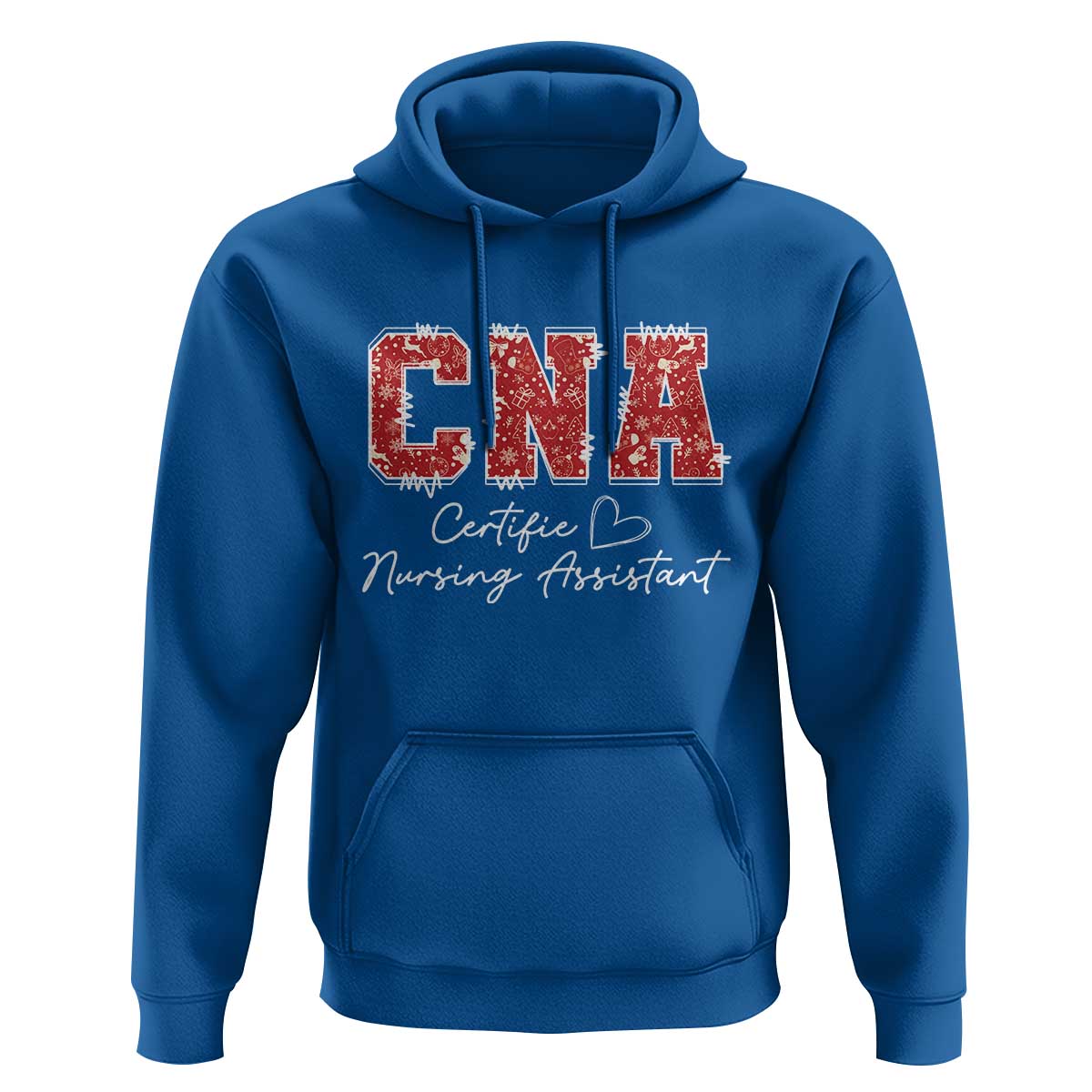CNA Christmas Hoodie Certified Nursing Assistant Gift - Wonder Print Shop