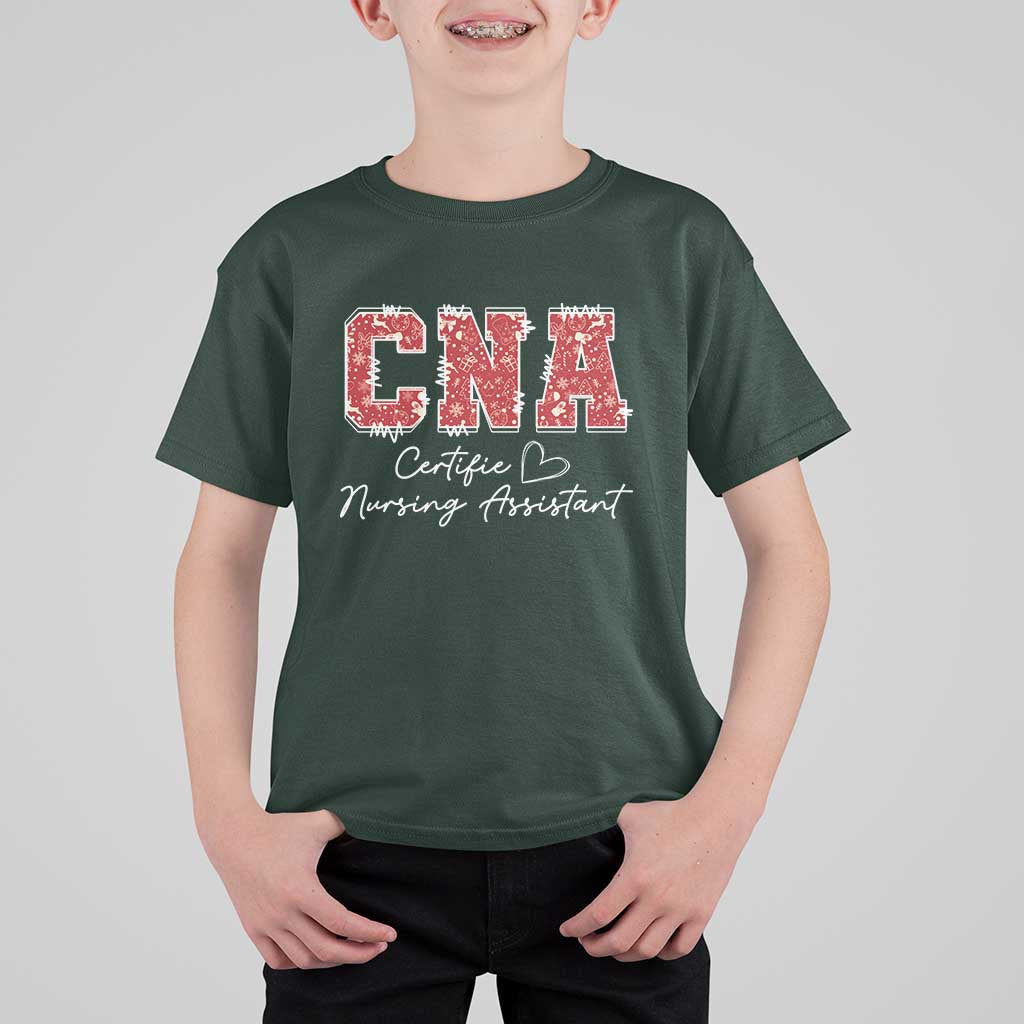 CNA Christmas T Shirt For Kid Certified Nursing Assistant Gift - Wonder Print Shop