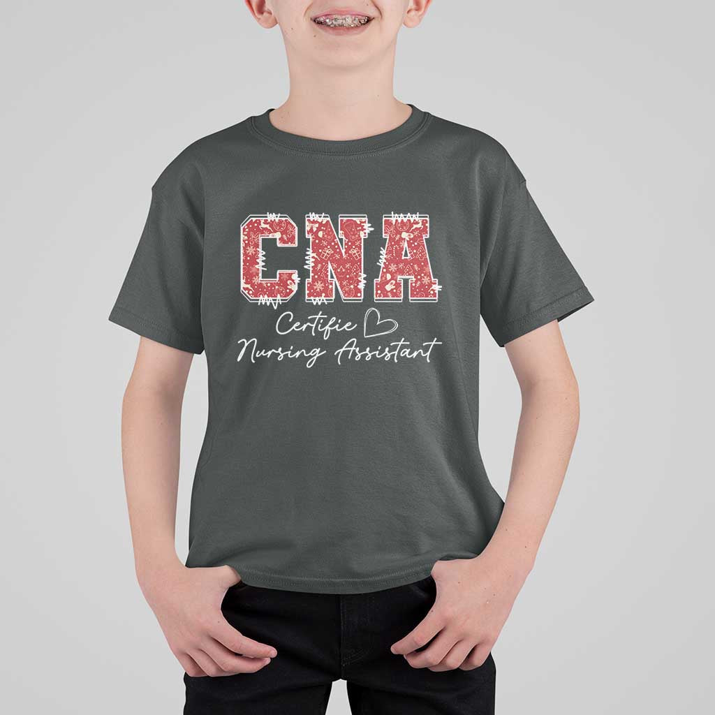 CNA Christmas T Shirt For Kid Certified Nursing Assistant Gift - Wonder Print Shop