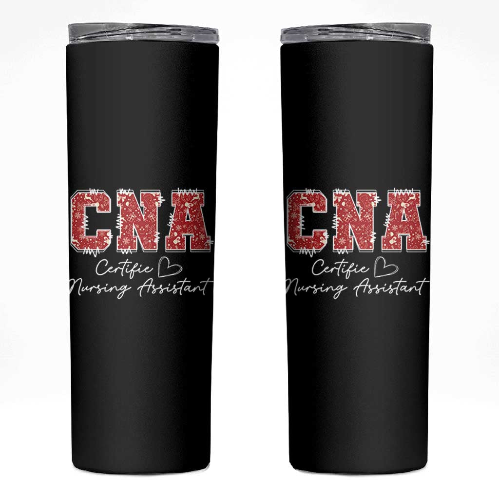 CNA Christmas Skinny Tumbler Certified Nursing Assistant Gift - Wonder Print Shop