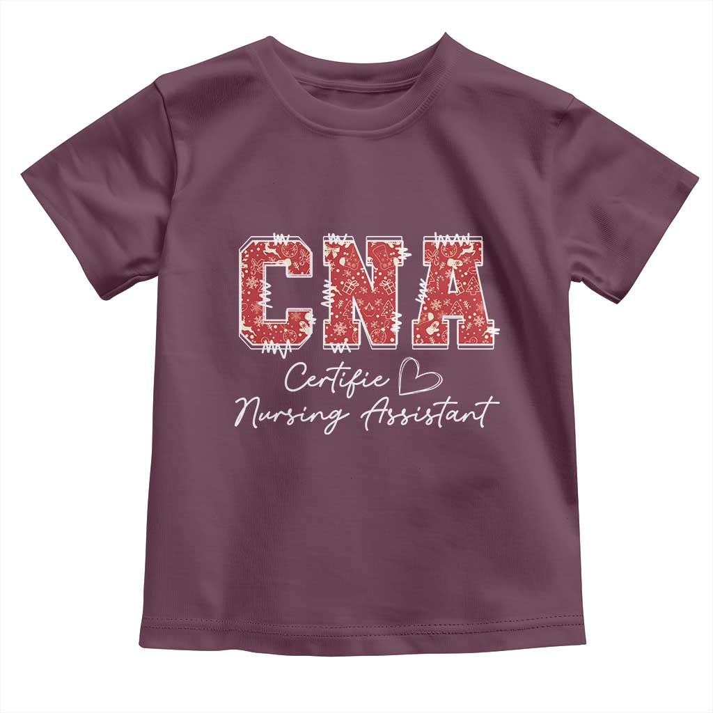CNA Christmas Toddler T Shirt Certified Nursing Assistant Gift - Wonder Print Shop