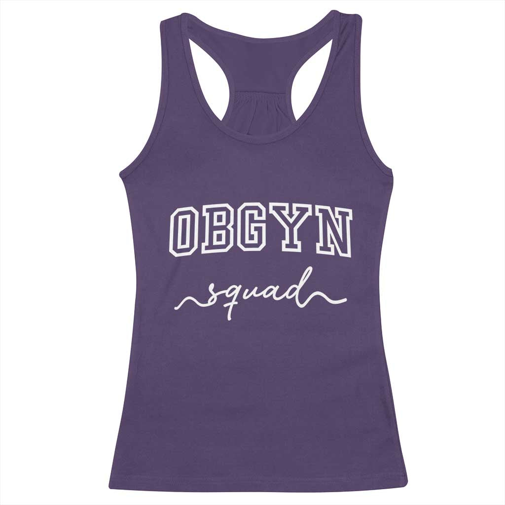 OBGYN Squad Racerback Tank Top Obstetrics And Gynecology Nurse - Wonder Print Shop
