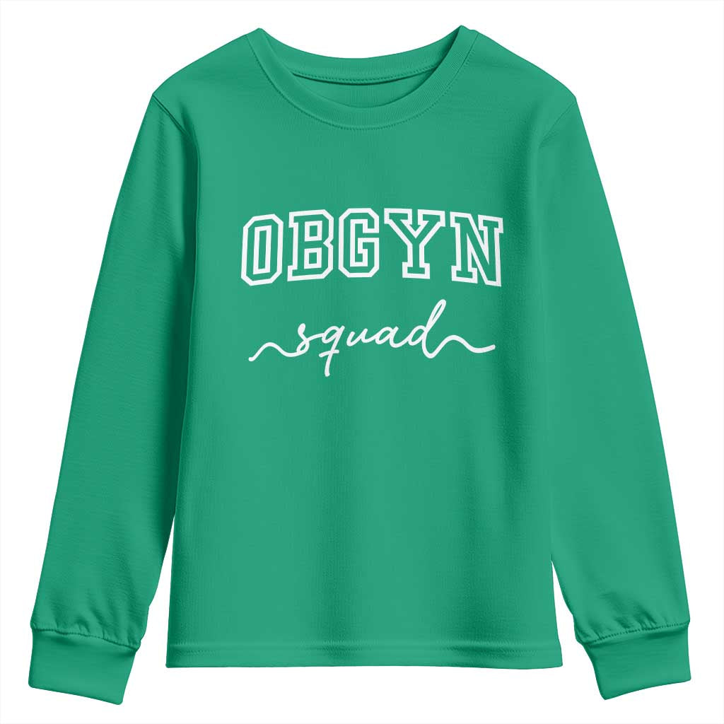 OBGYN Squad Youth Sweatshirt Obstetrics And Gynecology Nurse - Wonder Print Shop