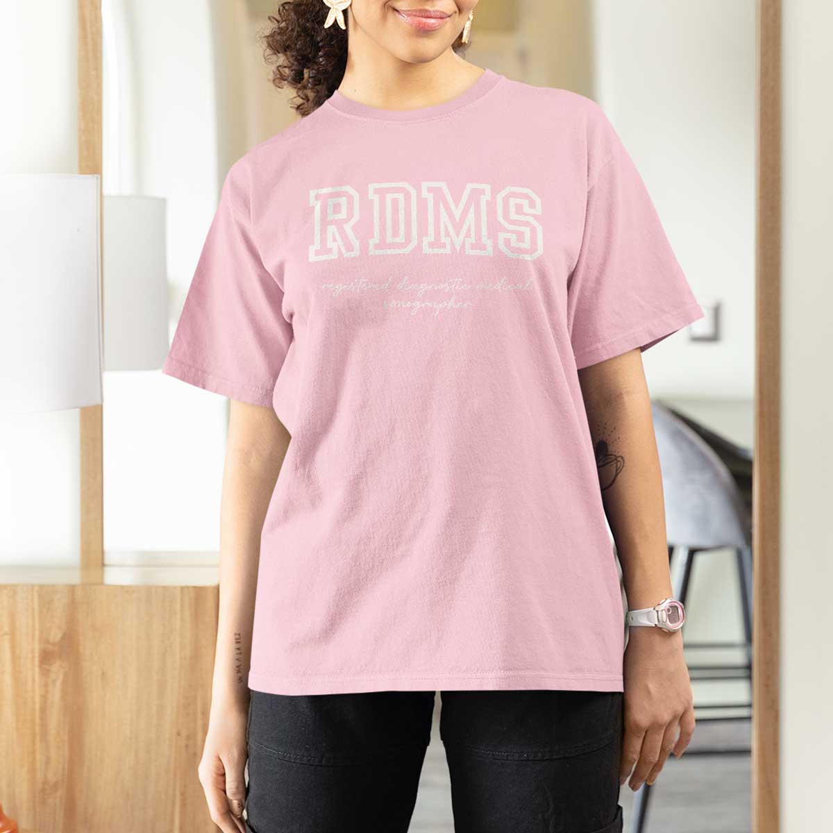 Sonographer T Shirt For Women RDMS Ultrasound Tech Technologist Gift - Wonder Print Shop