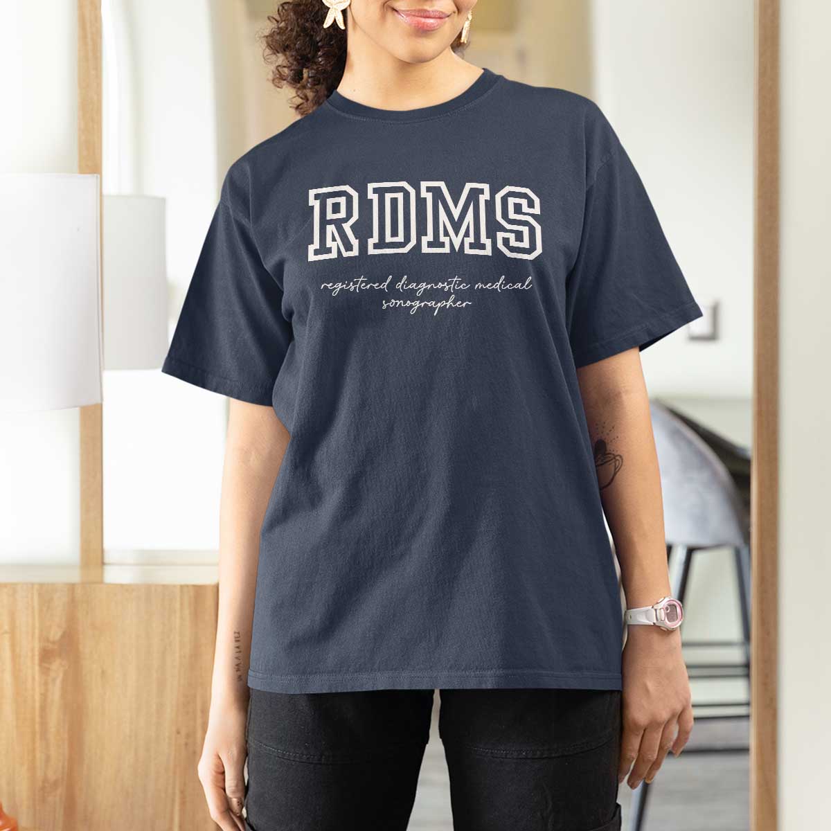 Sonographer T Shirt For Women RDMS Ultrasound Tech Technologist Gift - Wonder Print Shop