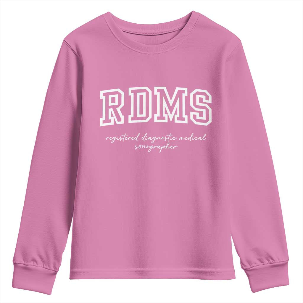 Sonographer Youth Sweatshirt RDMS Ultrasound Tech Technologist Gift - Wonder Print Shop