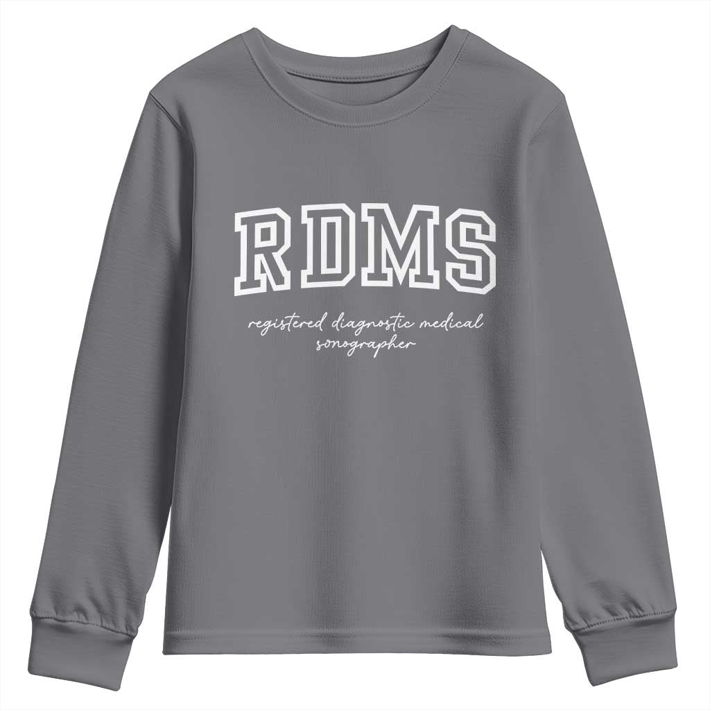 Sonographer Youth Sweatshirt RDMS Ultrasound Tech Technologist Gift - Wonder Print Shop