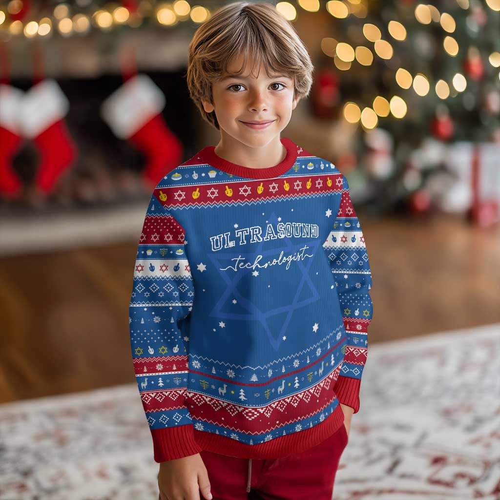 Ultrasound Tech Hanukkah Ugly Sweater Technologist Gift Sonographer Sonography Student - Wonder Print Shop