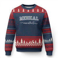 Medical Assistant Ugly Christmas Sweater MA Nurse Gift - Wonder Print Shop