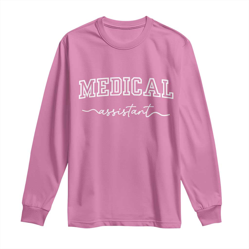 Medical Assistant Long Sleeve Shirt MA Nurse Gift - Wonder Print Shop