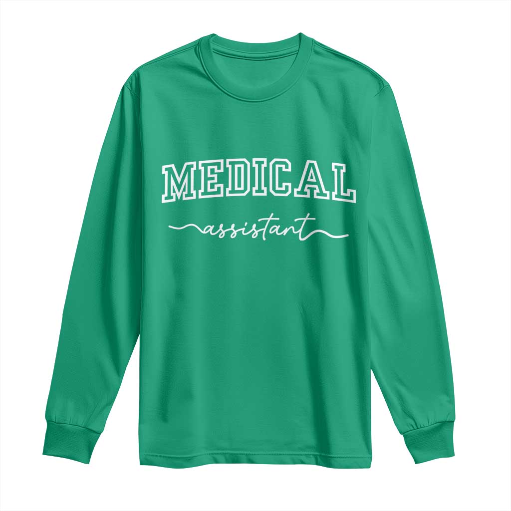 Medical Assistant Long Sleeve Shirt MA Nurse Gift - Wonder Print Shop