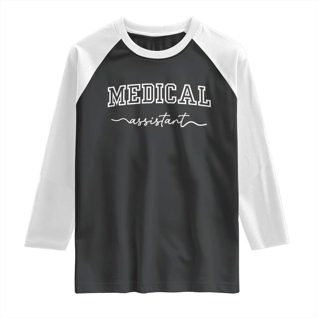 Medical Assistant Raglan Shirt MA Nurse Gift - Wonder Print Shop