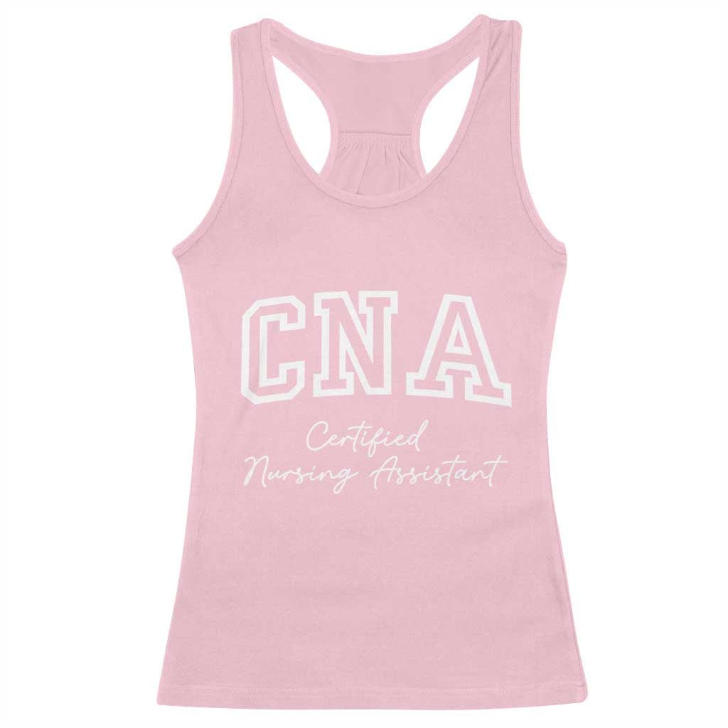 Certified Nursing Assistant Racerback Tank Top CNA Gift - Wonder Print Shop