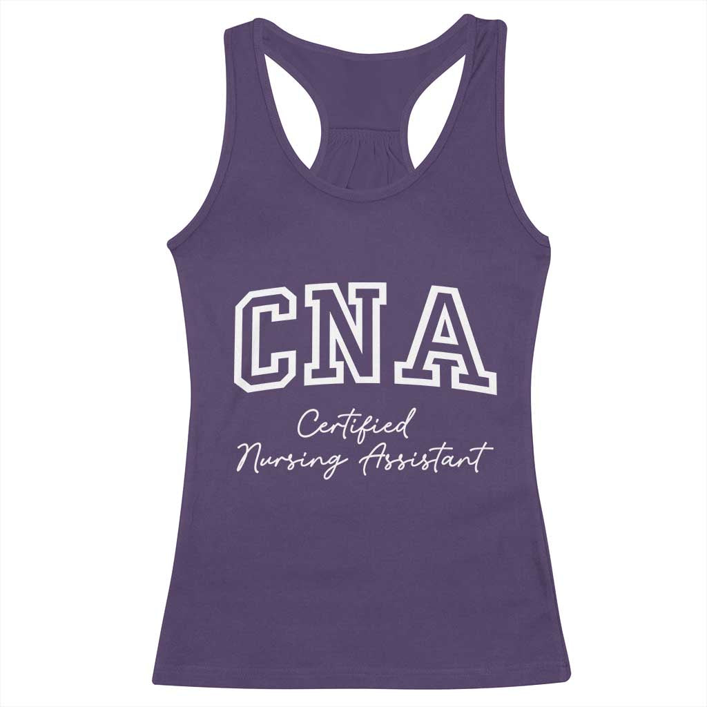 Certified Nursing Assistant Racerback Tank Top CNA Gift - Wonder Print Shop
