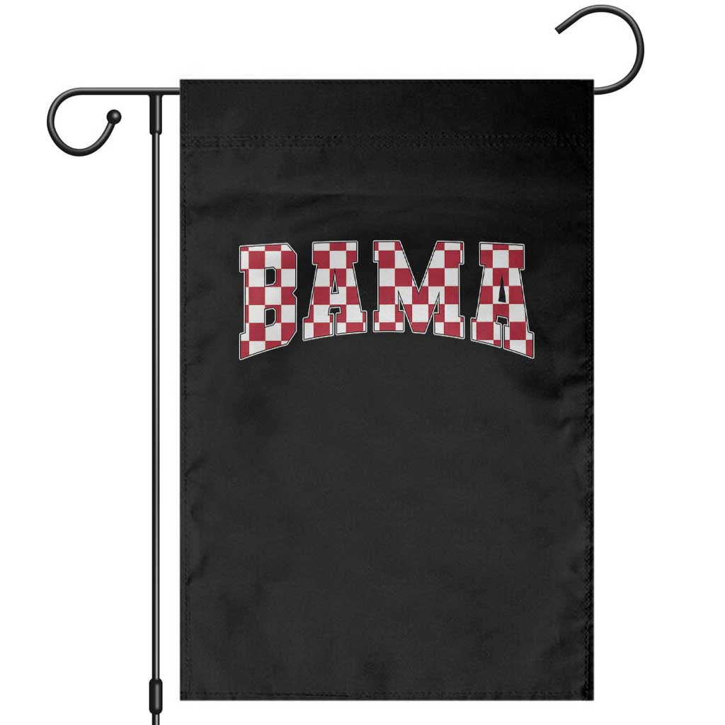 Vintage Bama Garden Flag Retro Checkered Varsity Alabama Lover AL State - Wonder Print Shop