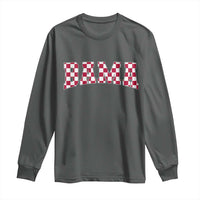 Vintage Bama Long Sleeve Shirt Retro Checkered Varsity Alabama Lover AL State - Wonder Print Shop