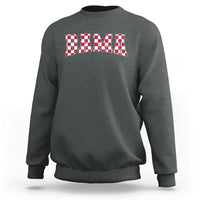 Vintage Bama Sweatshirt Retro Checkered Varsity Alabama Lover AL State - Wonder Print Shop