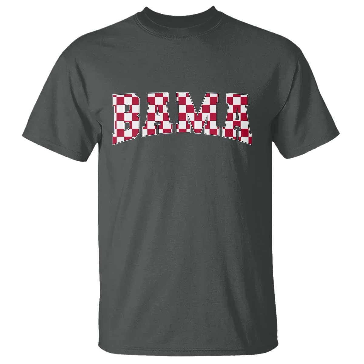 Vintage Bama T Shirt Retro Checkered Varsity Alabama Lover AL State - Wonder Print Shop