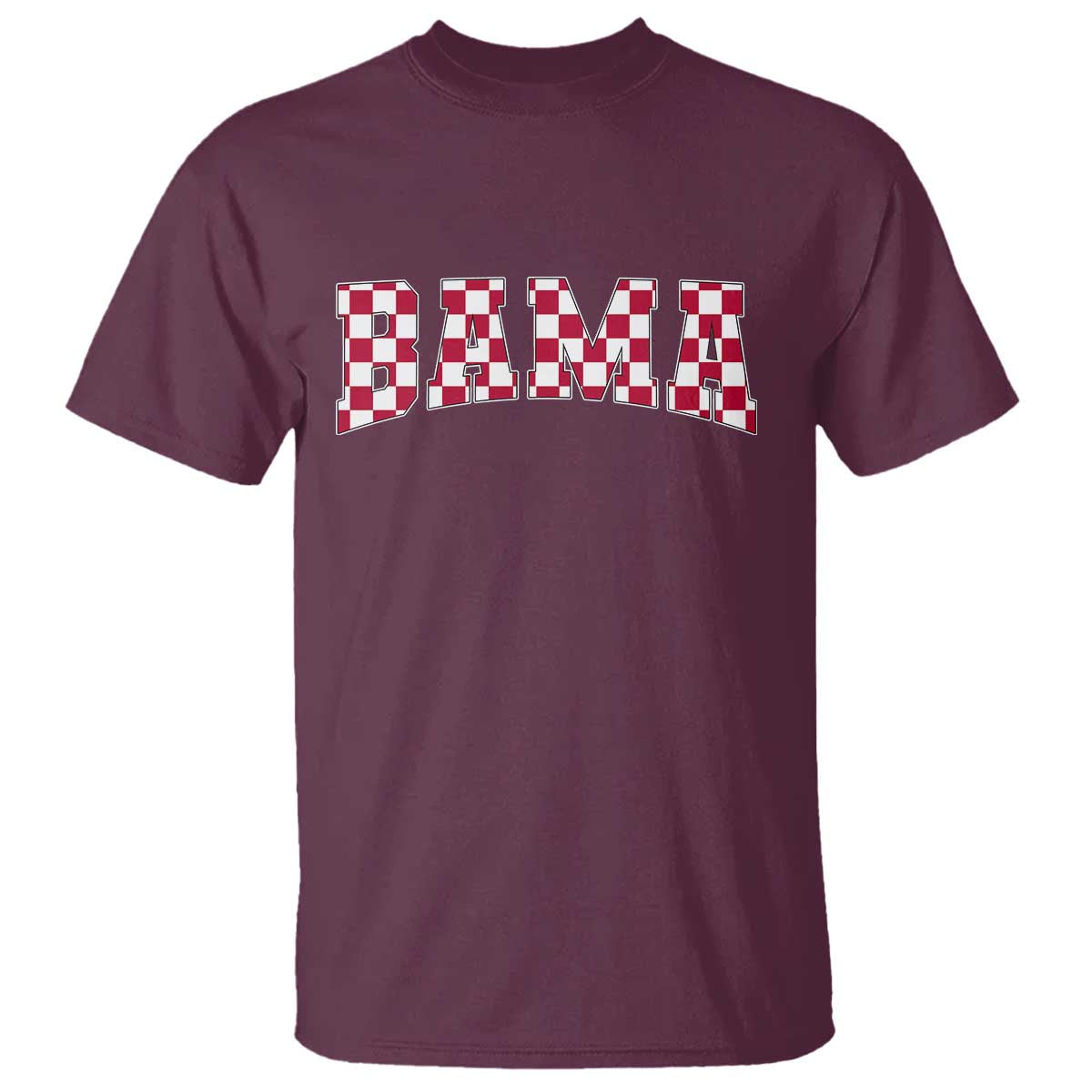 Vintage Bama T Shirt Retro Checkered Varsity Alabama Lover AL State - Wonder Print Shop
