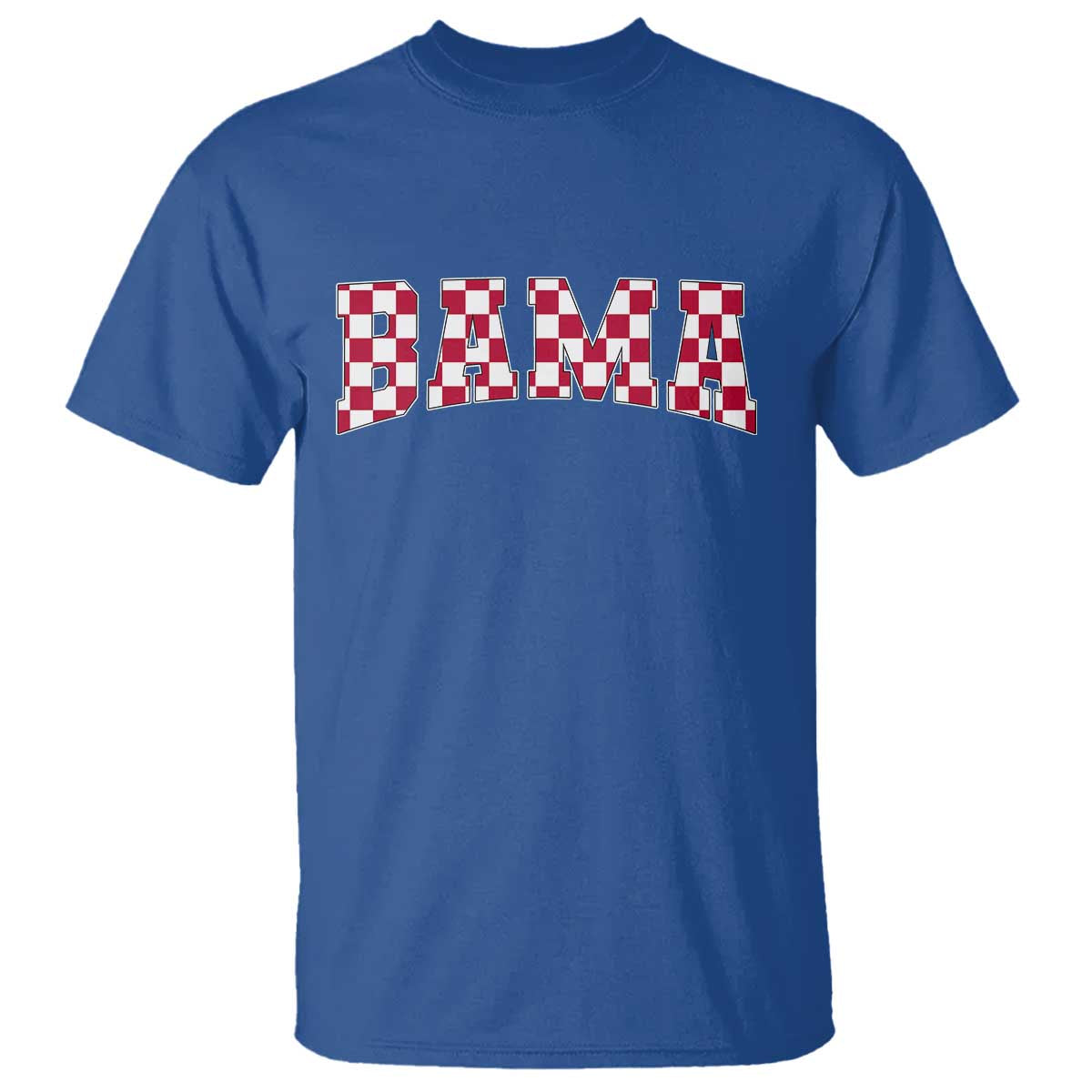 Vintage Bama T Shirt Retro Checkered Varsity Alabama Lover AL State - Wonder Print Shop