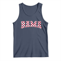 Vintage Bama Tank Top Retro Checkered Varsity Alabama Lover AL State - Wonder Print Shop