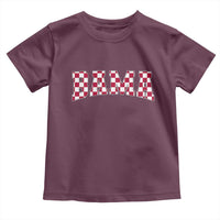Vintage Bama Toddler T Shirt Retro Checkered Varsity Alabama Lover AL State - Wonder Print Shop