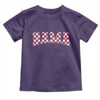 Vintage Bama Toddler T Shirt Retro Checkered Varsity Alabama Lover AL State - Wonder Print Shop