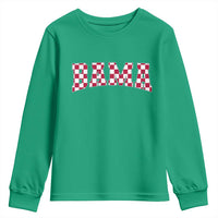 Vintage Bama Youth Sweatshirt Retro Checkered Varsity Alabama Lover AL State - Wonder Print Shop