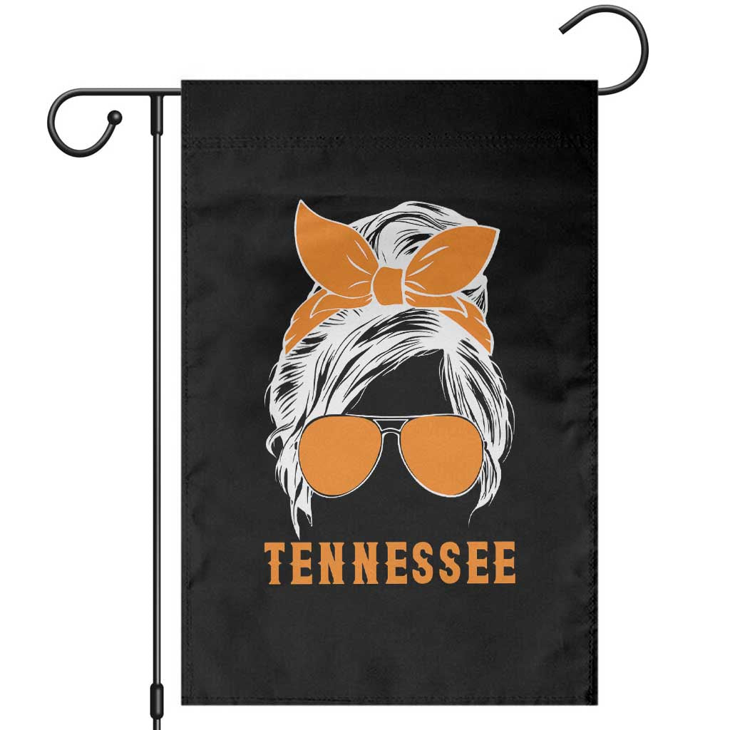Tennessee Fan Garden Flag Volunteers College Football Lover Game Day Messy Bun - Wonder Print Shop