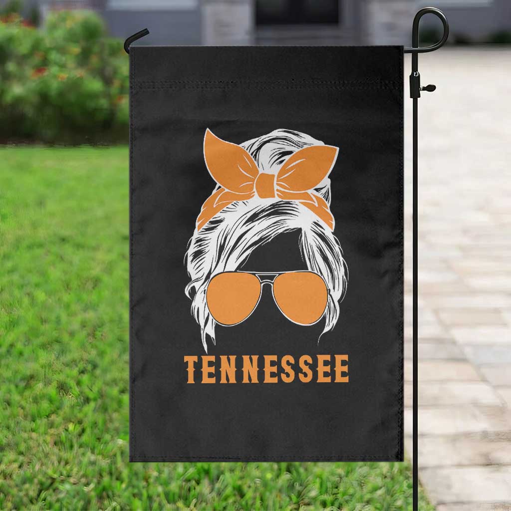 Tennessee Fan Garden Flag Volunteers College Football Lover Game Day Messy Bun - Wonder Print Shop