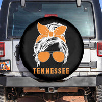 Tennessee Fan Spare Tire Cover Volunteers College Football Lover Game Day Messy Bun - Wonder Print Shop