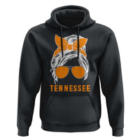 Tennessee Fan Hoodie Volunteers College Football Lover Game Day Messy Bun - Wonder Print Shop