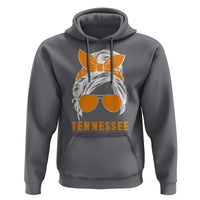 Tennessee Fan Hoodie Volunteers College Football Lover Game Day Messy Bun - Wonder Print Shop