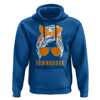 Tennessee Fan Hoodie Volunteers College Football Lover Game Day Messy Bun - Wonder Print Shop