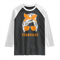 Tennessee Fan Raglan Shirt Volunteers College Football Lover Game Day Messy Bun - Wonder Print Shop