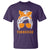 Tennessee Fan T Shirt Volunteers College Football Lover Game Day Messy Bun - Wonder Print Shop