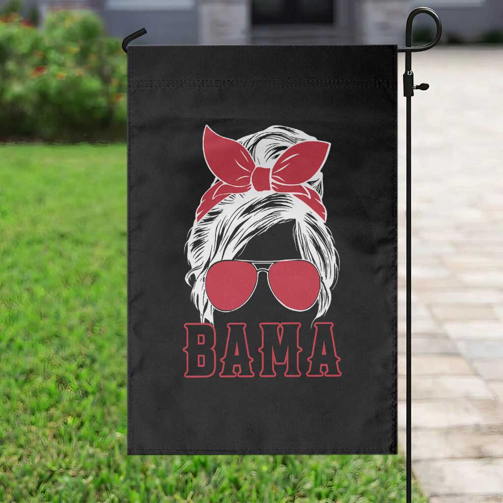 Alabama Fan Garden Flag Bama Football Lover Game Day Messy Bun - Wonder Print Shop