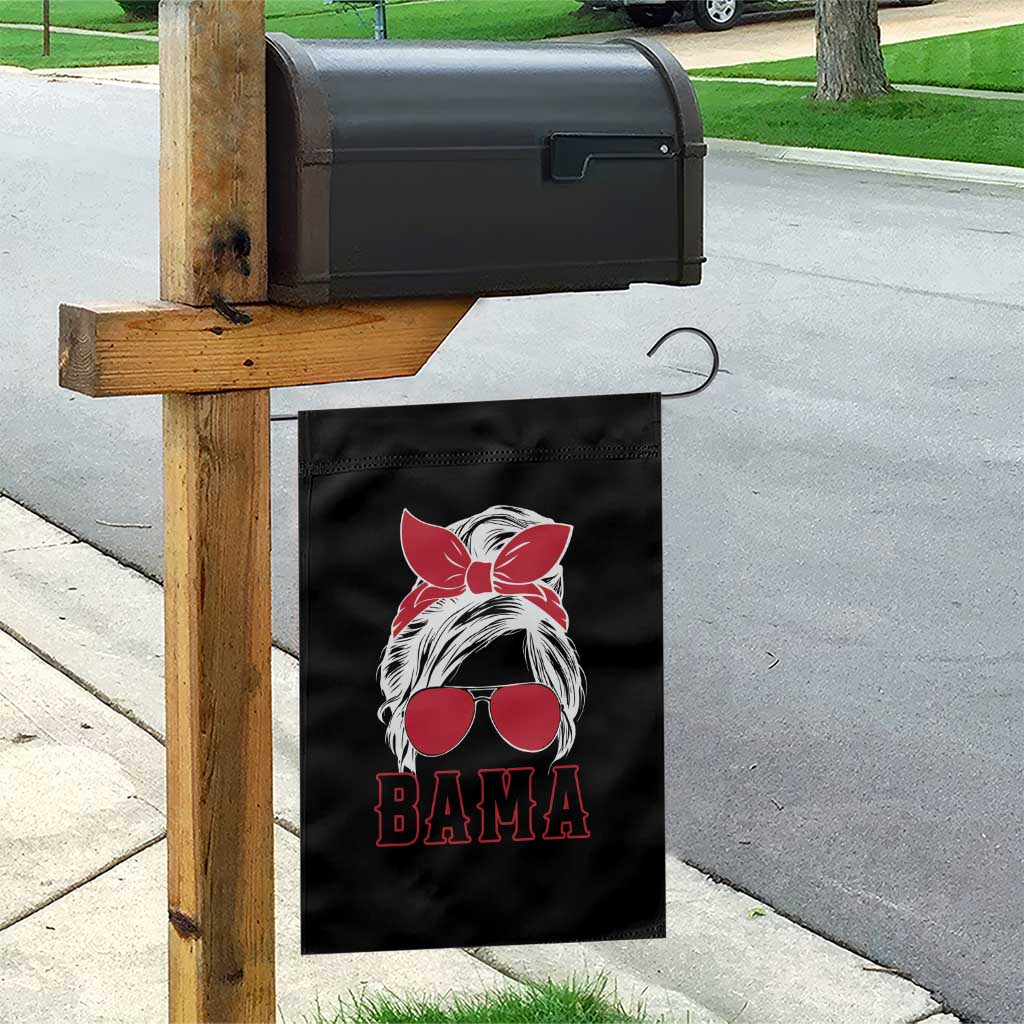 Alabama Fan Garden Flag Bama Football Lover Game Day Messy Bun - Wonder Print Shop