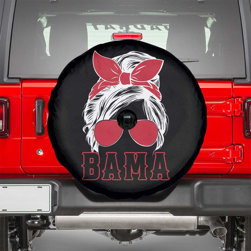Alabama Fan Spare Tire Cover Bama Football Lover Game Day Messy Bun - Wonder Print Shop