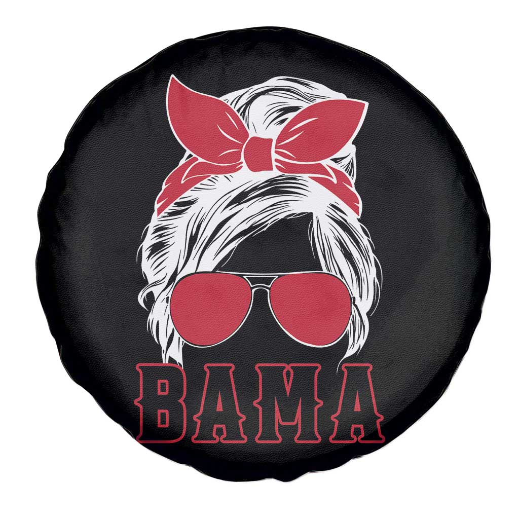 Alabama Fan Spare Tire Cover Bama Football Lover Game Day Messy Bun - Wonder Print Shop