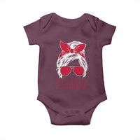 Alabama Fan Baby Onesie Bama Football Lover Game Day Messy Bun - Wonder Print Shop