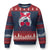 Alabama Fan Ugly Christmas Sweater Bama Football Lover Game Day Messy Bun - Wonder Print Shop