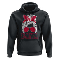 Alabama Fan Hoodie Bama Football Lover Game Day Messy Bun - Wonder Print Shop