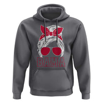 Alabama Fan Hoodie Bama Football Lover Game Day Messy Bun - Wonder Print Shop