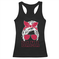 Alabama Fan Racerback Tank Top Bama Football Lover Game Day Messy Bun - Wonder Print Shop