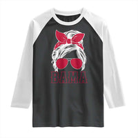 Alabama Fan Raglan Shirt Bama Football Lover Game Day Messy Bun - Wonder Print Shop