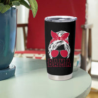 Alabama Fan Tumbler Cup Bama Football Lover Game Day Messy Bun - Wonder Print Shop