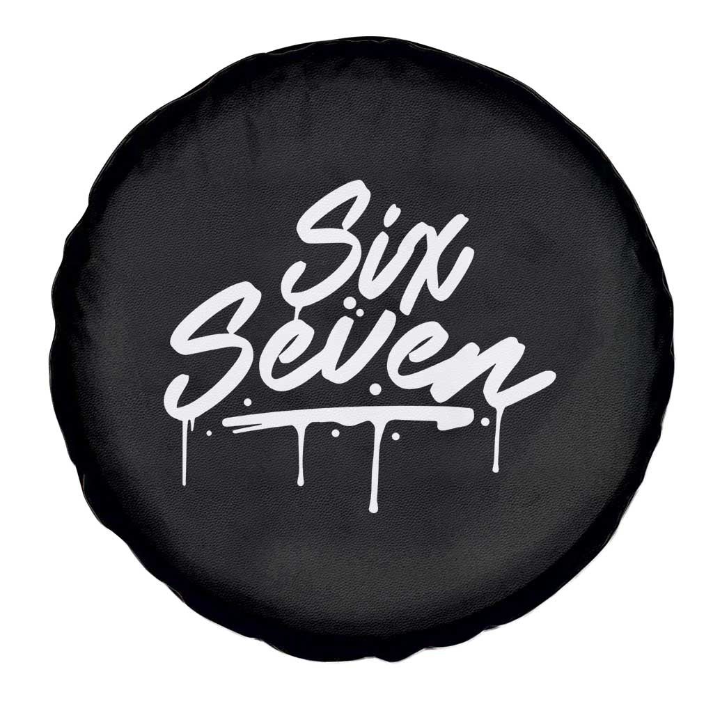 Fun Six Seven Meme Spare Tire Cover Funny 6 7 Meme Gen Alpha Slang Streetwear - Wonder Print Shop