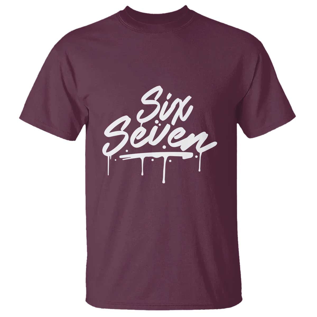 Fun Six Seven Meme T Shirt Funny 6 7 Meme Gen Alpha Slang Streetwear - Wonder Print Shop