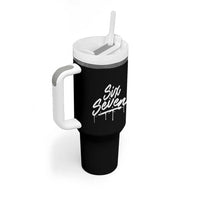 Fun Six Seven Meme Tumbler With Handle Funny 6 7 Meme Gen Alpha Slang Streetwear - Wonder Print Shop